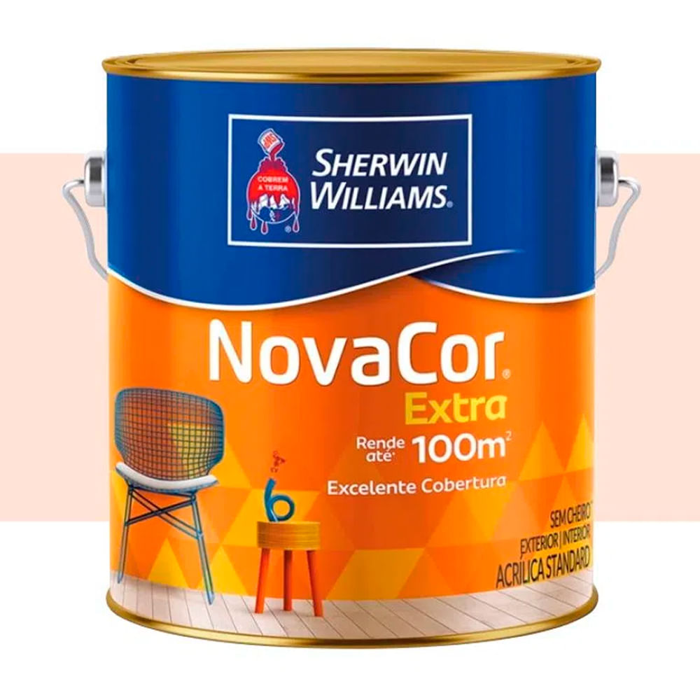 Tinta Acrilica Novacor Extra Fosco Perola 36 Litros Sherwin Williams Cerqueira Home Center 1548