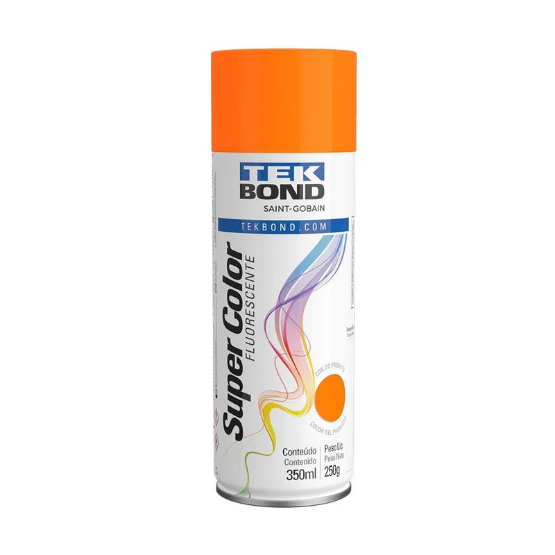 Tinta-Spray-Laranja-Fluorescente-350ML-Tekbond
